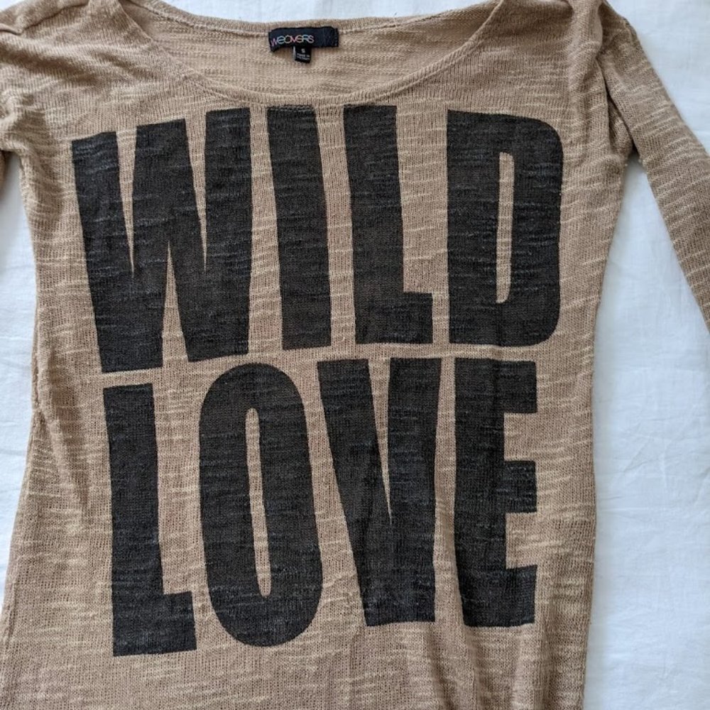 Weavers Super Light "Wild Love" Women Sweater, Size S
